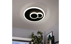 Plafonder < Eglo Cadegal Round Plafond 20cm LED 4000K 8W Svart