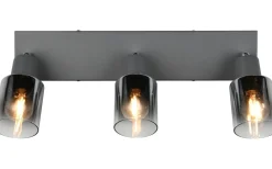 Avlånga Takspotlights|Takspot Med 3 Lampor < Reality Cadiz Spotlight 3-delad E14 antracit/förkromad
