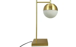 Skrivbordslampor|Bordslampor-Dyberg Larsen Caen Bordslampa 45cm Opal/Mässing