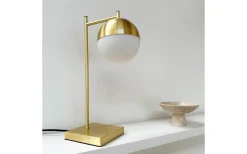 Skrivbordslampor|Bordslampor-Dyberg Larsen Caen Bordslampa 45cm Opal/Mässing