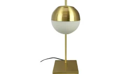 Skrivbordslampor|Bordslampor-Dyberg Larsen Caen Bordslampa 45cm Opal/Mässing