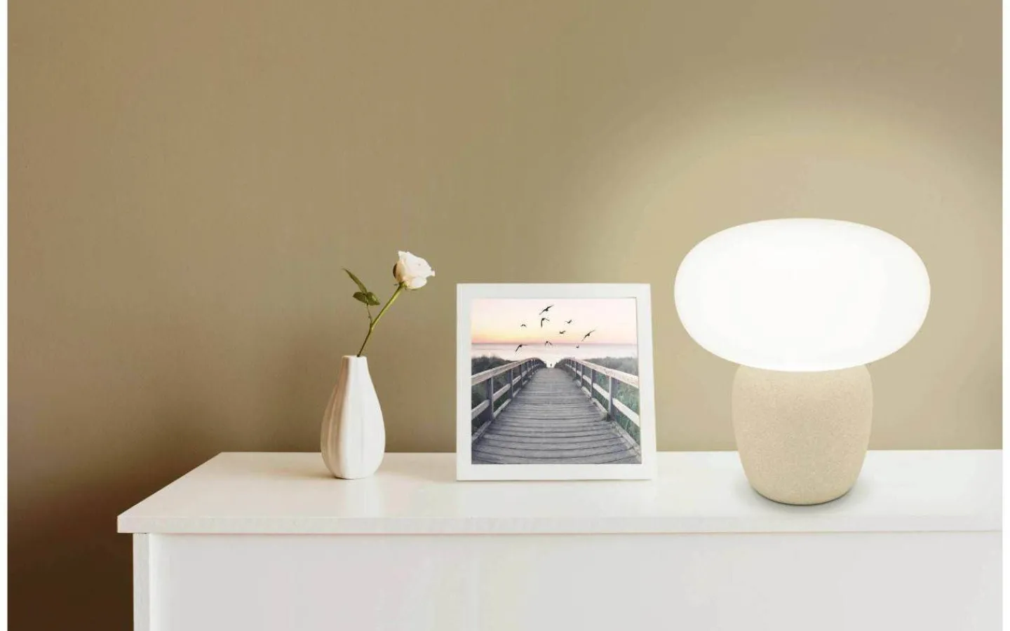 Bordslampor < Eglo Cahuama Bordslampa 30cm Sand