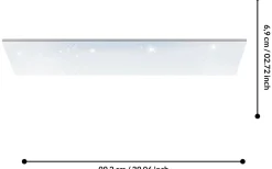 Plafonder-Eglo Calemar-S Plafond 99cm LED 4000K 19W Vit