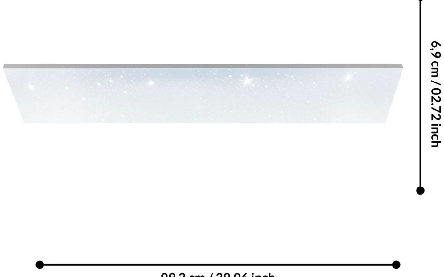 Plafonder-Eglo Calemar-S Plafond 99cm LED 4000K 19W Vit