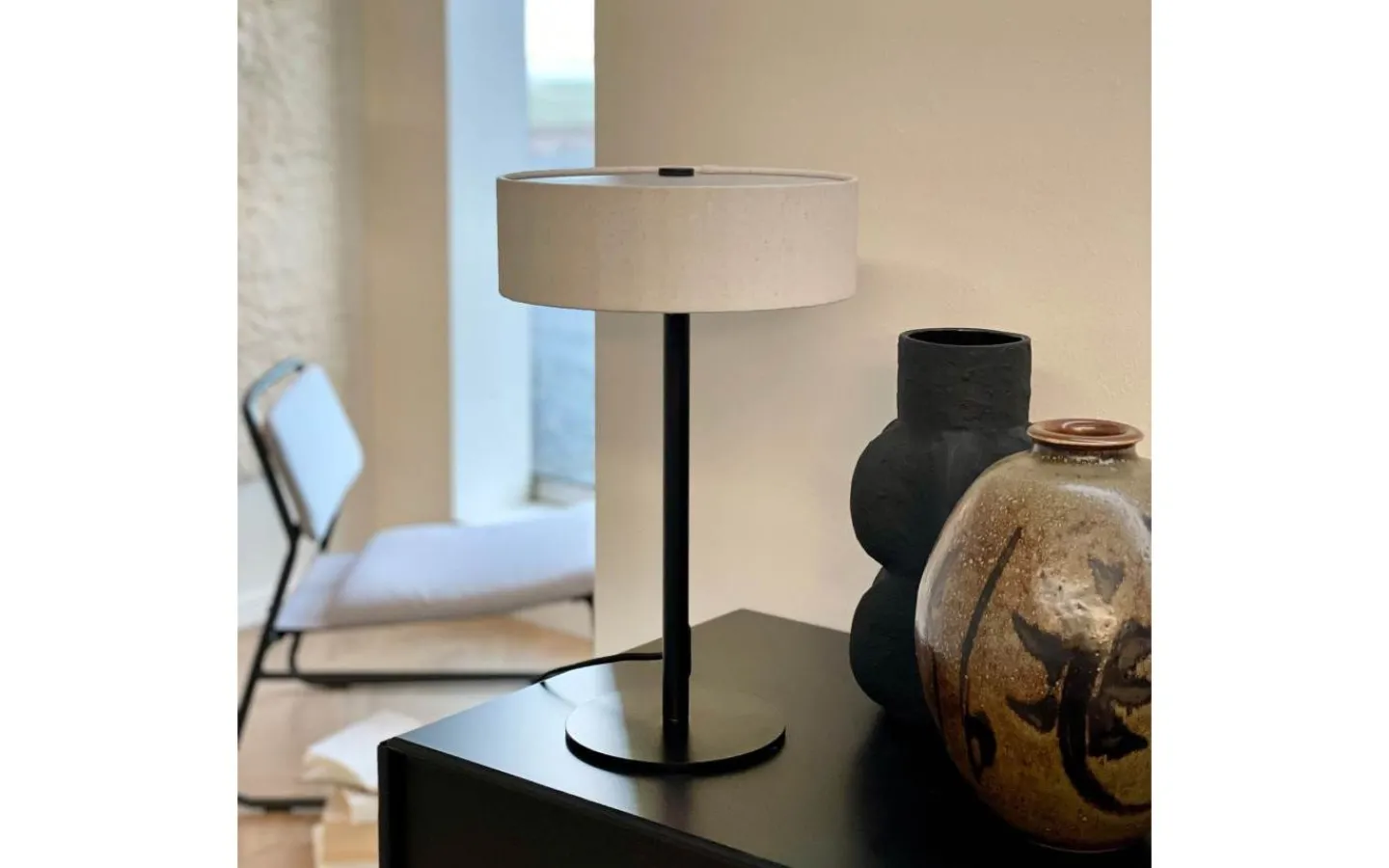 Bordslampor < Dyberg Larsen Calix Bordslampa 40cm Svart