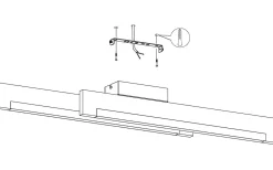 Plafonder-Eglo Camacho Plafond 94cm LED 3000K 20W Svart