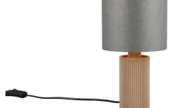 Bordslampor < Trio Lighting Canio Bordslampa 27cm E27 trä/grå