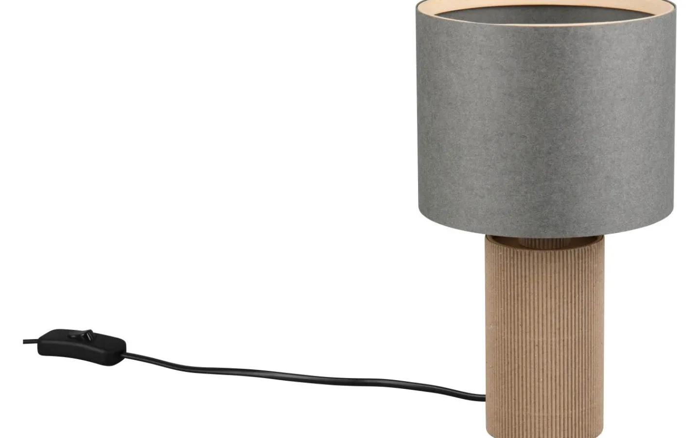 Bordslampor < Trio Lighting Canio Bordslampa 27cm E27 trä/grå