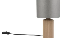 Bordslampor < Trio Lighting Canio Bordslampa 27cm E27 trä/grå