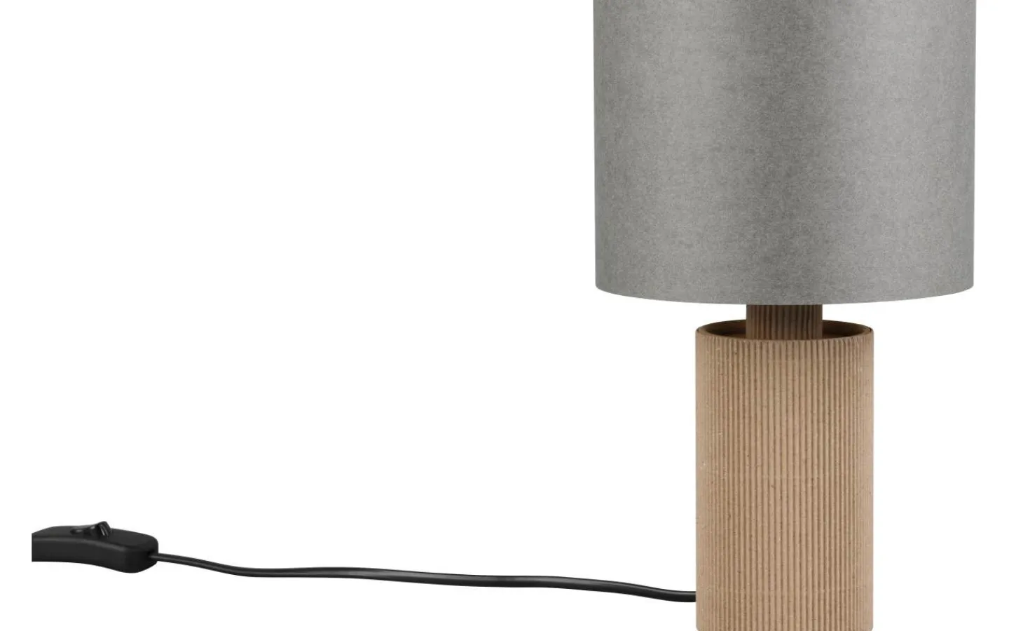 Bordslampor < Trio Lighting Canio Bordslampa 27cm E27 trä/grå