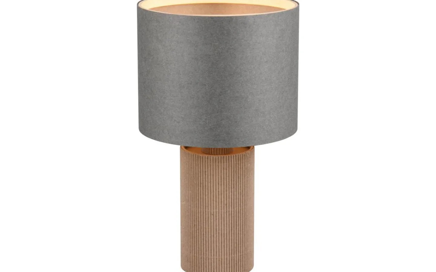 Bordslampor < Trio Lighting Canio Bordslampa 27cm E27 trä/grå