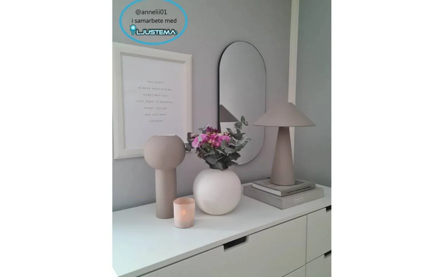 Vardagsrum|Bordslampor-Globen Lighting Cannes Bordslampa 40cm Mullvad