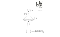 Vardagsrum|Bordslampor-Globen Lighting Cannes Bordslampa 40cm Svart