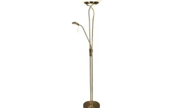 Uplight < Aneta Cannes Golvlampa 180cm LED 25W+5W 3000K Antik