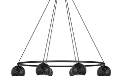 Stora Taklampor Ø70-150 Cm-Eglo Cantallops Taklampa 115cm 6L Svart