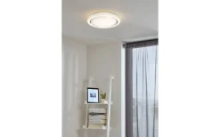 Plafonder-Eglo Capasso Plafond 34cm LED 3000K 18W Vit/Krom