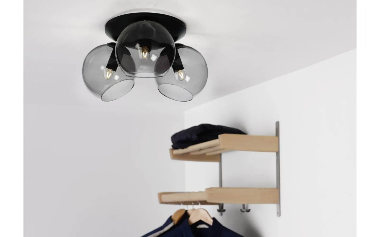 Hall & Trappa|Sovrum < Cottex Capella Plafond 3L 37cm Svart/Rök