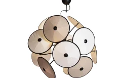 Stora Taklampor Ø70-150 Cm < By Rydens Cappello Taklampa Ø82cm Matt Svart/Beige