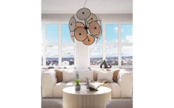 Stora Taklampor Ø70-150 Cm < By Rydens Cappello Taklampa Ø82cm Matt Svart/Beige