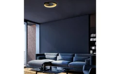 Lampetter|Plafonder < Aneta Carat Plafond/Vägglampa 36cm LED 15W 3000K Svart/Guld