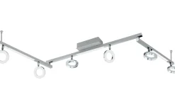 Avlånga Takspotlights|Takspot Med Minst 4 Lampor < Eglo Cardillio Takspotlight 159cm LED 3000K 6x3,2W + 3x3,3W Krom