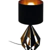 Bordslampor < Eglo Carlton Bordslampa 51cm Svart/Koppar