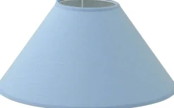 Enfärgade Runda Lampskärmar-Hallbergs Carolin Lampskärm Ø45cm Ljusblå