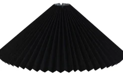 Plisserade Lampskärmar-Hallbergs Carolin Lampskärm Ø40cm Svart