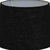 Enfärgade Runda Lampskärmar < Hallbergs Carolin Lampskärm Ø30cm Svart