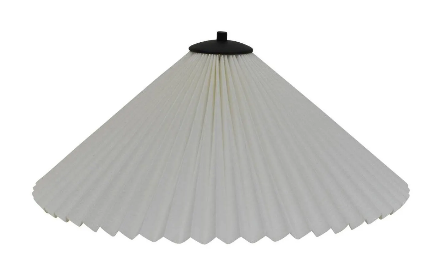 Plisserade Lampskärmar-Hallbergs Carolin Lampskärm Ø50cm Vit