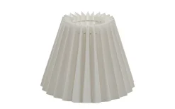 Plisserade Lampskärmar < Hallbergs Carolin Lampskärm Ø24cm Vit