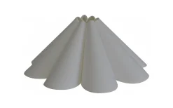 Enfärgade Runda Lampskärmar-Hallbergs Carolin Lampskärm Ø52cm Vit