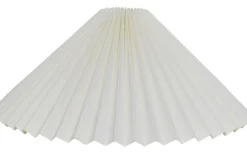 Plisserade Lampskärmar-Hallbergs Carolin Lampskärm Ø40cm Vit
