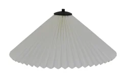 Plisserade Lampskärmar-Hallbergs Carolin Lampskärm Ø40cm Vit