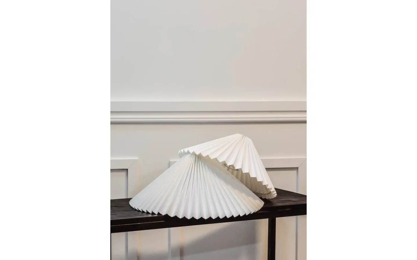Plisserade Lampskärmar-Hallbergs Carolin Lampskärm Ø40cm Vit