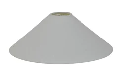 Enfärgade Runda Lampskärmar-Hallbergs Carolin Låg Lampskärm Ø50cm Vit