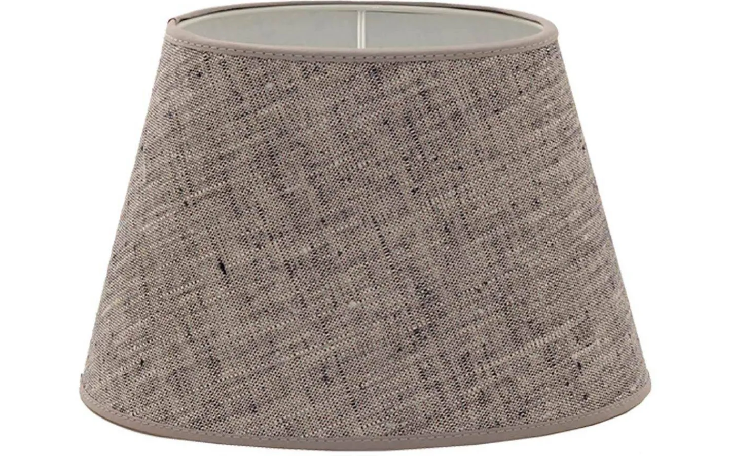 Ovala Lampskärmar-Hallbergs Carolin Oval Lampskärm 20cm Svartmelerad