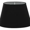 Ovala Lampskärmar-Hallbergs Carolin Oval Lampskärm 33cm Svart