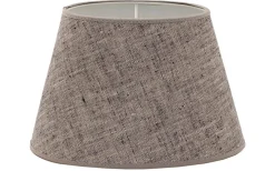 Ovala Lampskärmar-Hallbergs Carolin Oval Lampskärm 25cm Svartmelerad