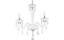Kristallkronor < Eglo Carpento Kristallkrona 2-Arm 54cm Vit