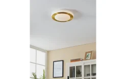 Badrumslampor Tak < Eglo Carpi Plafond 30cm LED 3000K 11W Guld IP44