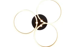 Plafonder < Trio Lighting Caruso Plafond LED matt svart/guld