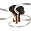Plafonder < Trio Lighting Caruso Plafond LED mattsvart/aluminium