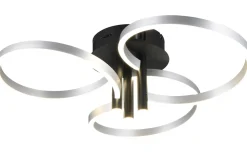 Plafonder < Trio Lighting Caruso Plafond LED mattsvart/aluminium
