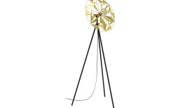 Golvlampor-Eglo Castanuelo Golvlampa 152cm Svart/Guld
