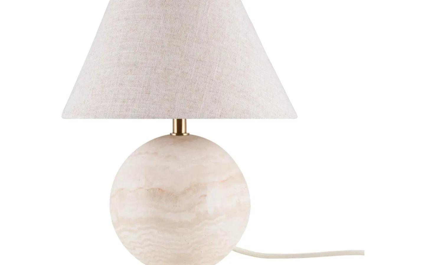 Bordslampor < Globen Lighting Castello Bordslampa 28cm Travertin
