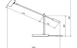Skrivbordslampor-Belid Cato Skrivbordslampa 48cm Mattvit