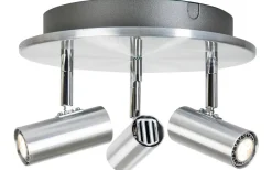 Runda Takspotlights|Takspot Med 3 Lampor < Belid Cato Takspotlight 23cm LED 3x3W Aluminium
