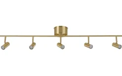 Avlånga Takspotlights|Takspot Med Minst 4 Lampor < Belid Cato Takspotlight 120cm LED 5x4W Mässing