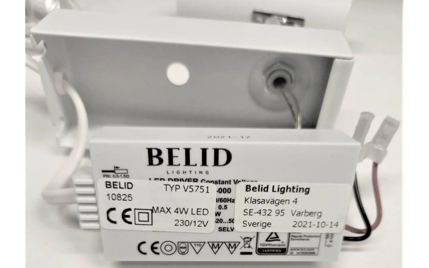Transformatorer (Konstantspänning V)|Reservglas Och Reservdelar < Belid Cato Transformator LED med vriddimmer 12V DC Max 6W